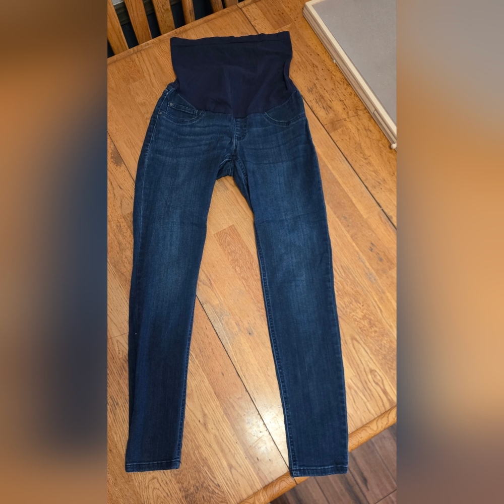 Women's Dark Blue Maternity Jeans
